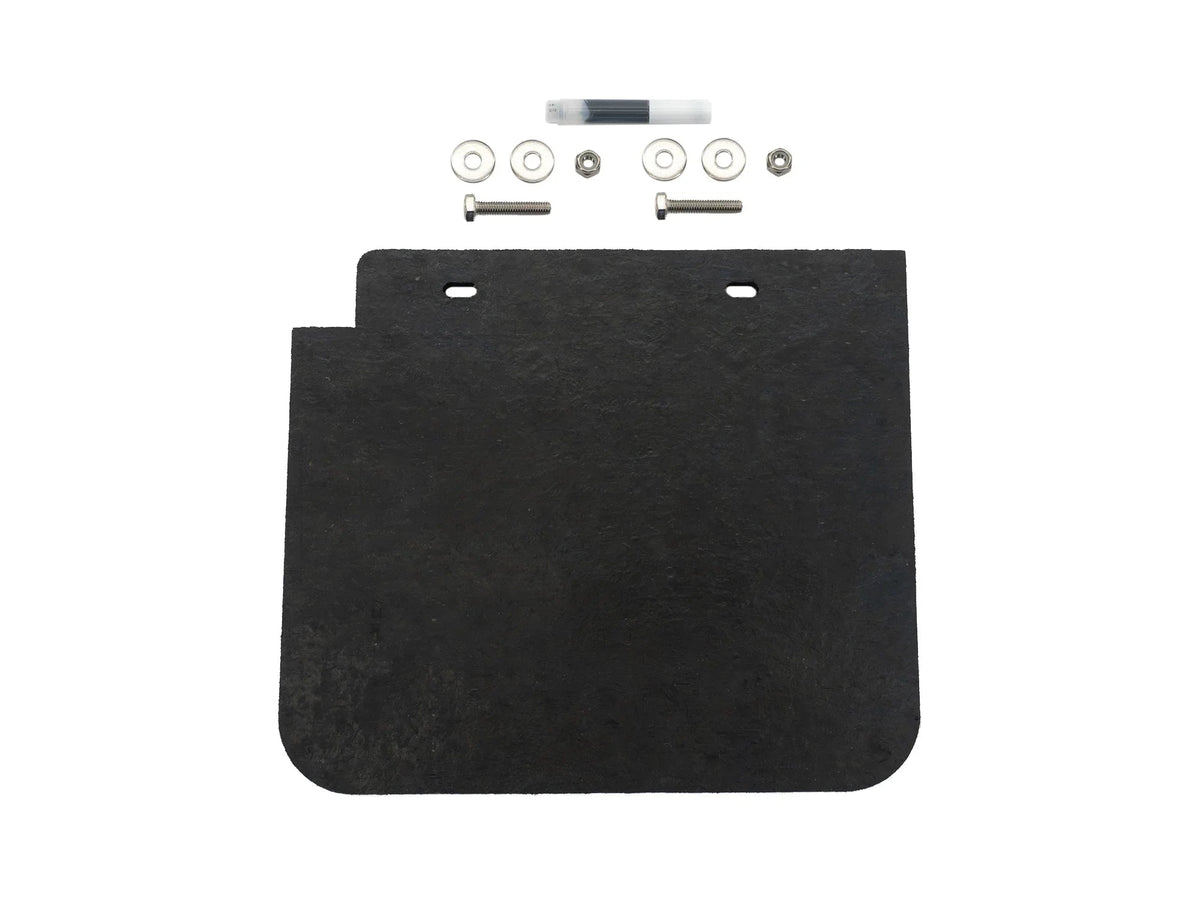 GoWesty Vanagon mud flap repair kit with various replacement parts and tools for easy installation and maintenance.