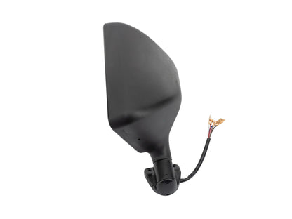 GoWesty passenger-side power mirror for LHD vehicles, black exterior mirror assembly