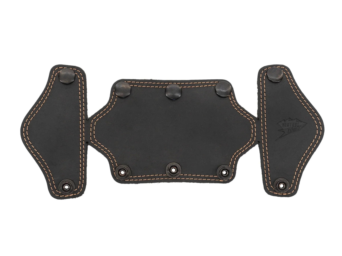 GoWesty interior leather trim kit with black leather panels and stitching for vehicle interior customization.