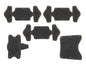 GoWesty interior leather trim kit showing black leather panels and stitching for vehicle interior customization.
