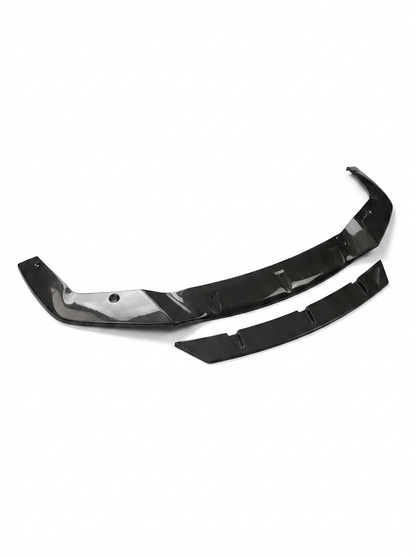 BMW 2 Series F87 M2 Carbon Fiber Front Lip by K2 Industries, enhancing the sporty front bumper with sleek carbon fiber finish.