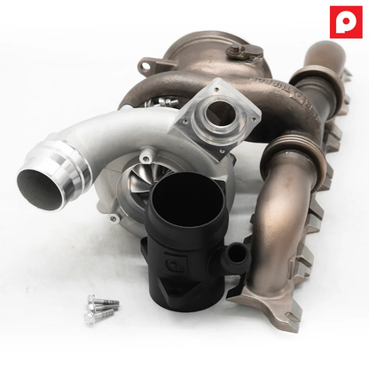 BMW B58 Gen 2 engine tuning module by BOOTMOD3 Tuning USA, pictured on a white background