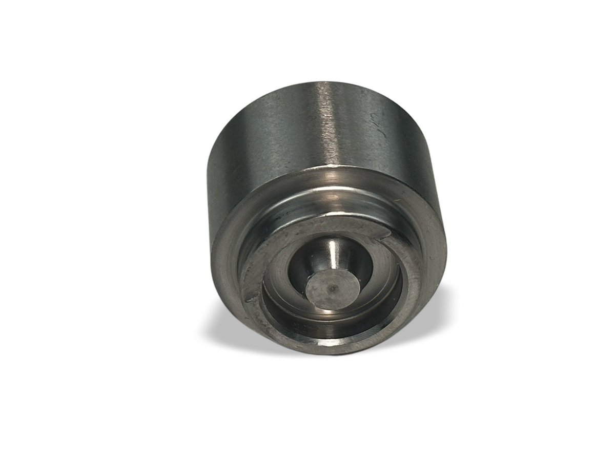 35mm stainless steel rear caliper piston for Porsche 356C, 911, 912 from PMB Performance, showing the precision-machined component.