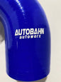 Autobahn Autoworx 90-degree elbow hoses in a hose kit, featuring black rubber hoses with metal fittings for automotive applications.