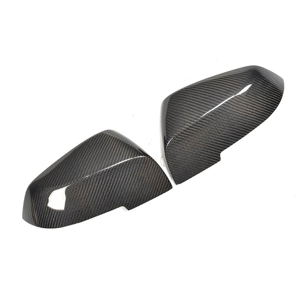 K2 Industries carbon fiber mirror covers for BMW F10 F11 F18 5 Series, 2014–2016, performance style replacement accessories