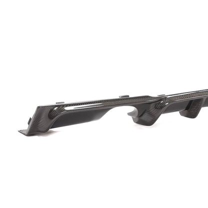 Carbon fiber F30 rear diffuser with integrated brake light for BMW F30 F31 models, 2013-2018, by K2 Industries.