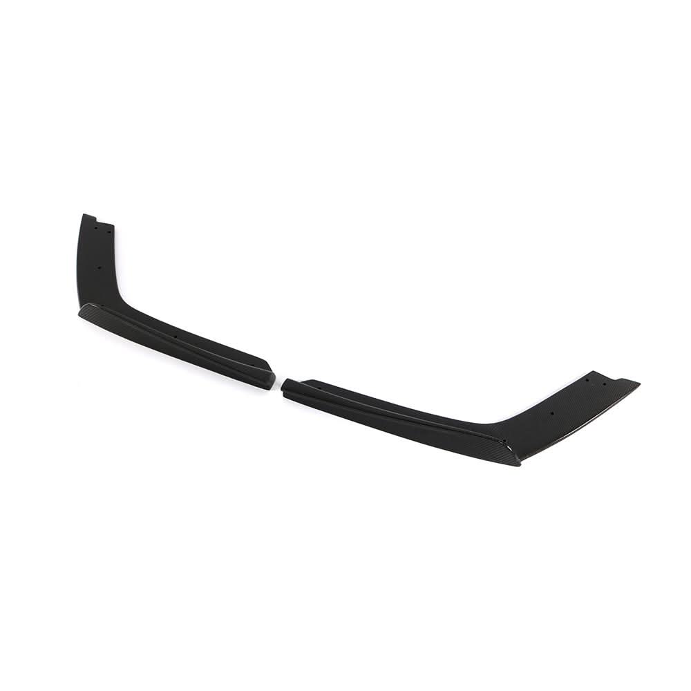 Gloss carbon fiber front splitter for BMW F80 M3 and F82 F83 M4, designed for aerodynamic performance and style.