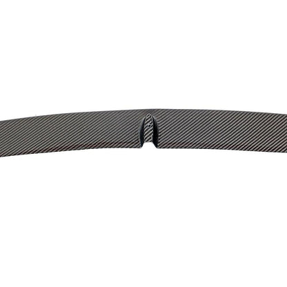 K2 Industries carbon fiber front lip splitter set for BMW F80 M3 and F82 F83 M4, 2014-2019, featuring three-piece dry carbon design