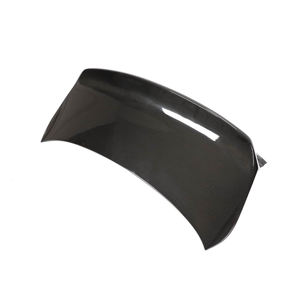 Performance Carbon Trunk Lid High Ducktail for BMW F32 4-Series & F82 M4 Coupe by K2 Industries, showcasing sleek carbon fiber design.
