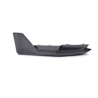 Pair of dry carbon fiber front splitter winglets for BMW G80 M3 and G82/G83 M4 Competition by K2 Industries