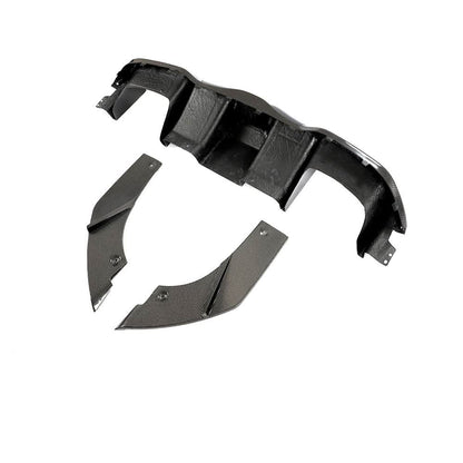 Gloss carbon fiber rear diffuser for BMW M2 F87 & M2 Competition, designed for aerodynamic enhancement and sporty look.