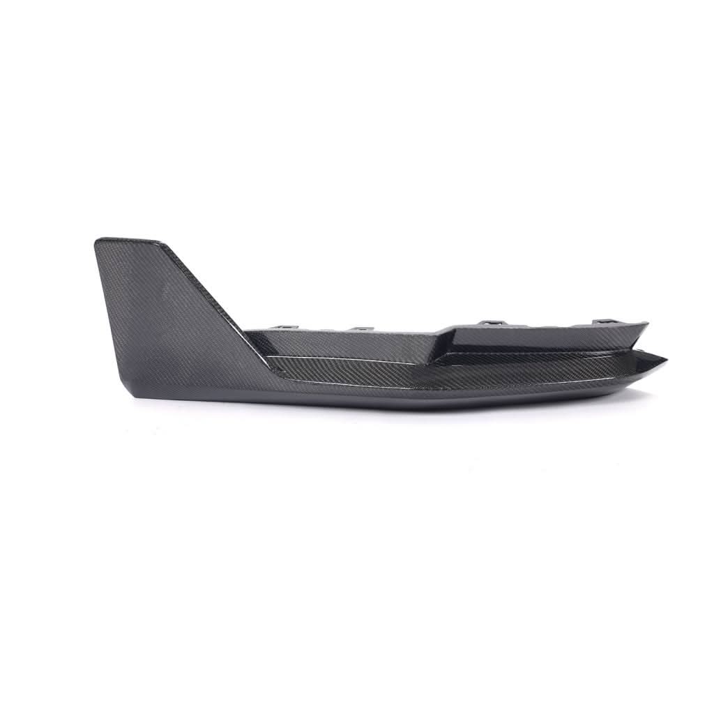 K2 Industries dry carbon fiber front splitter winglets for BMW G80 M3 and G82/G83 M4 Competition, lightweight aerodynamic splitters
