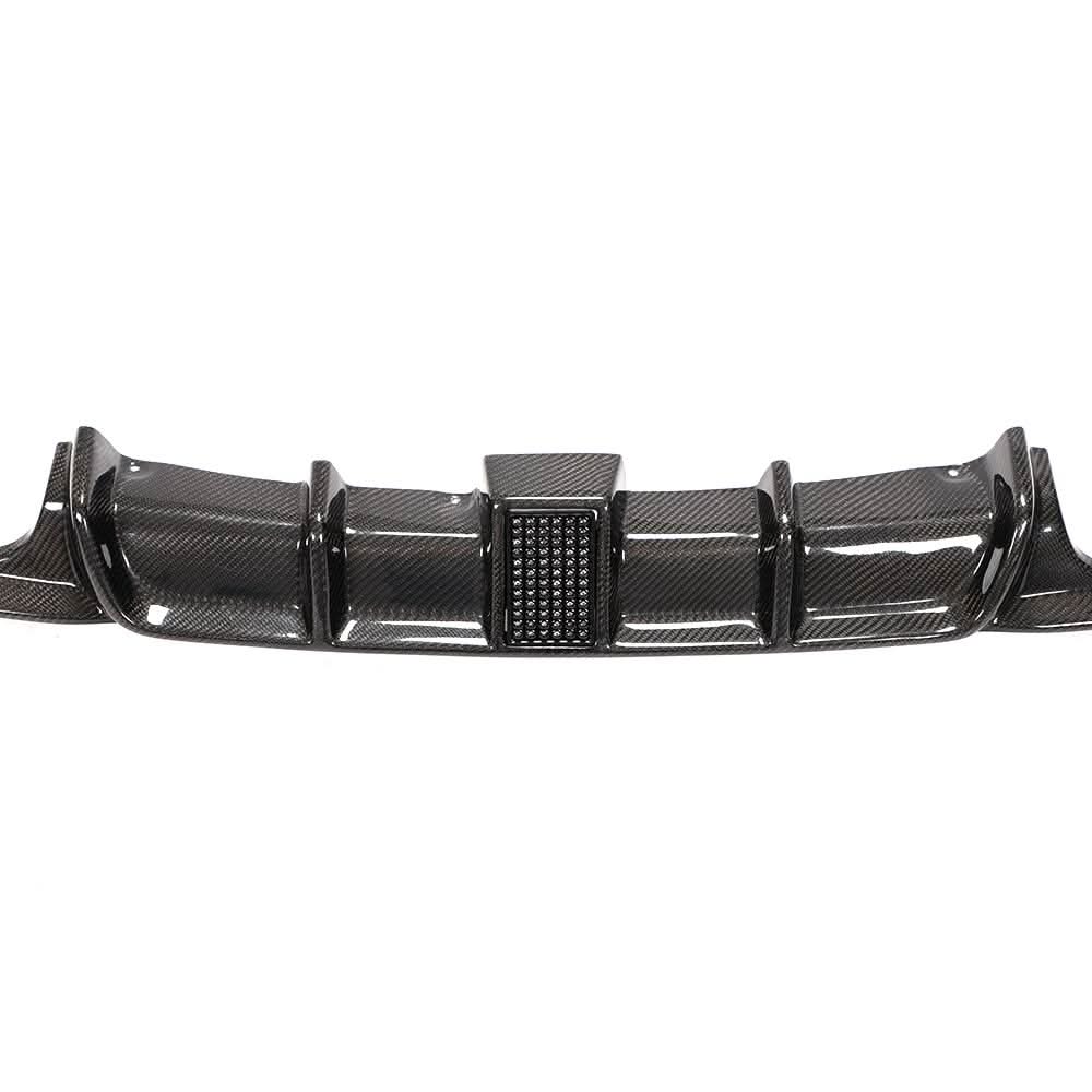 K2 Industries carbon fiber rear diffuser with integrated brake light for BMW F30 F31 2013-2018 M Sport models