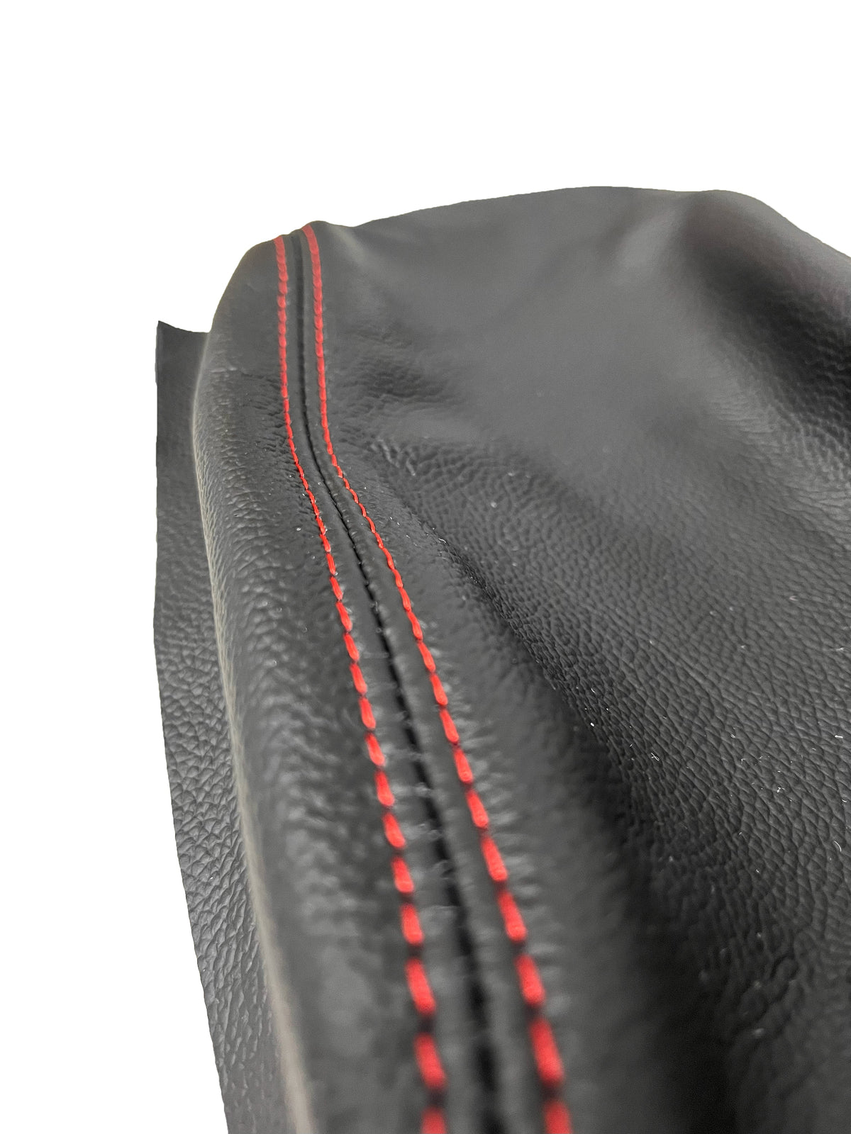 Black genuine leather center console armrest cover for BMW E36 E46 3 Series, includes shift and handbrake boot cover by JTS Custome Upholstery.