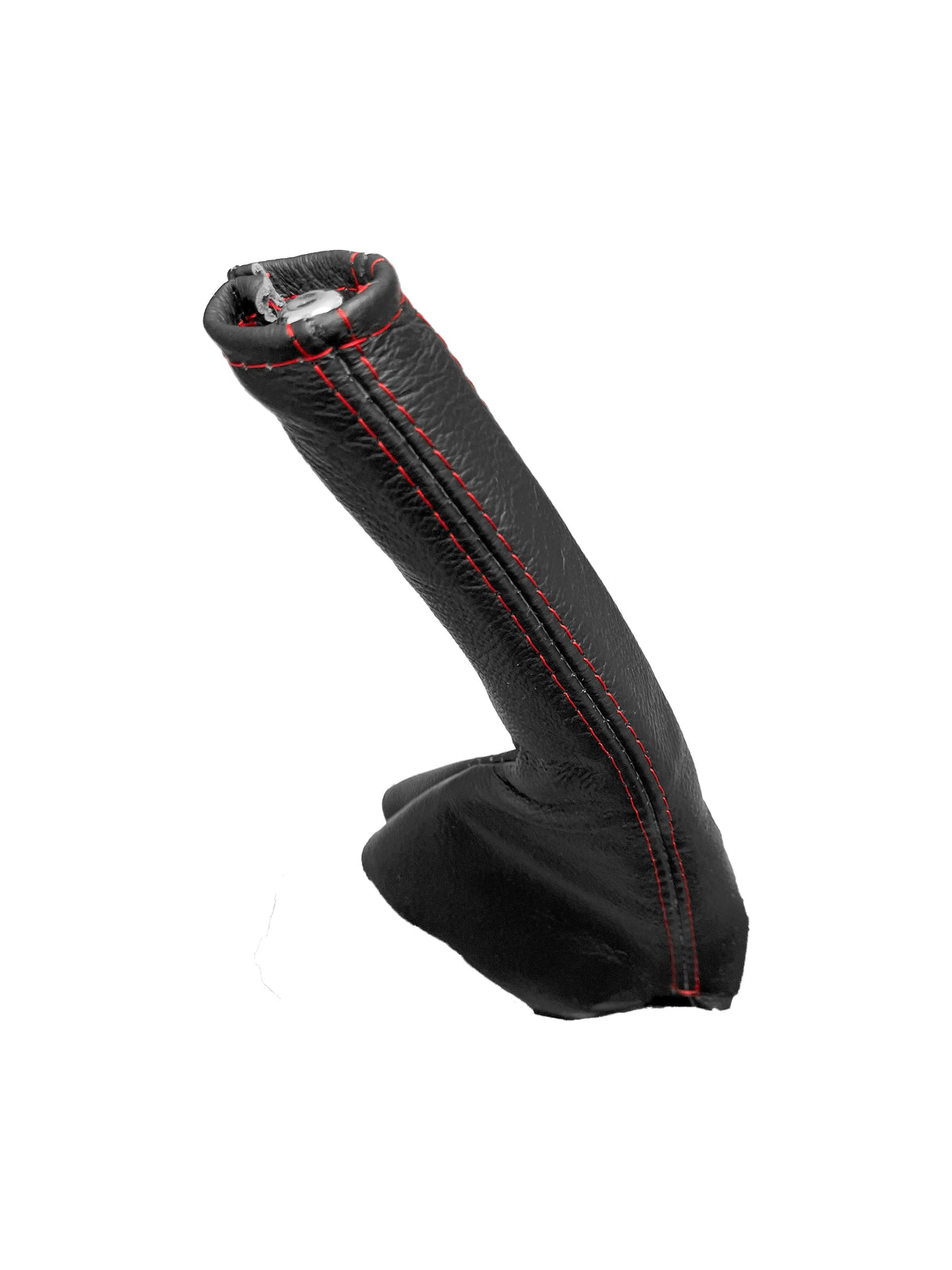 Leather parking brake boot cover for Porsche Boxster 1997-2004 986 996, crafted by JTS Custom Upholstery.