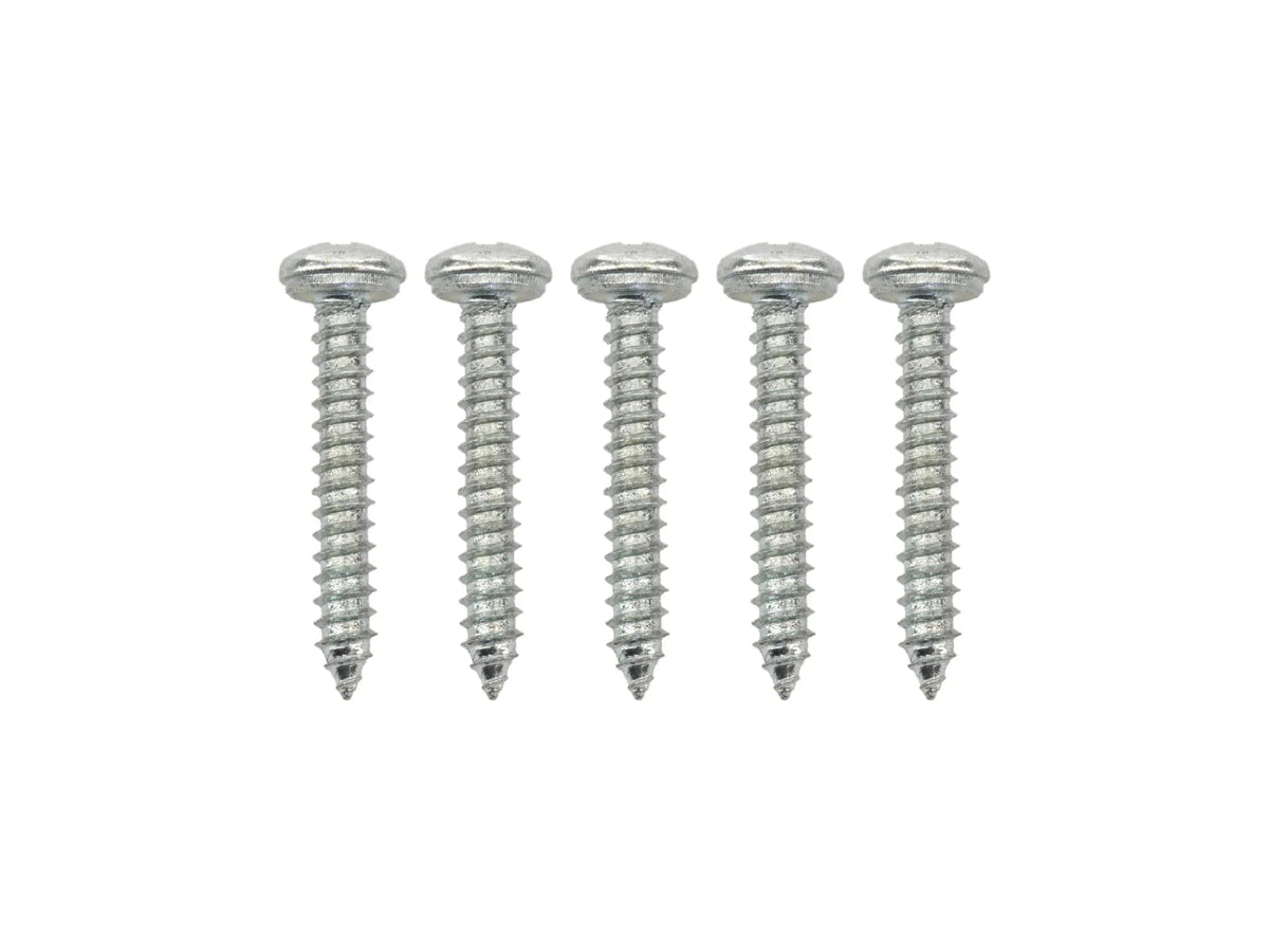 Pack of five 25mm Westfalia self-tapping screws from GoWesty for hardware fastening and assembly.