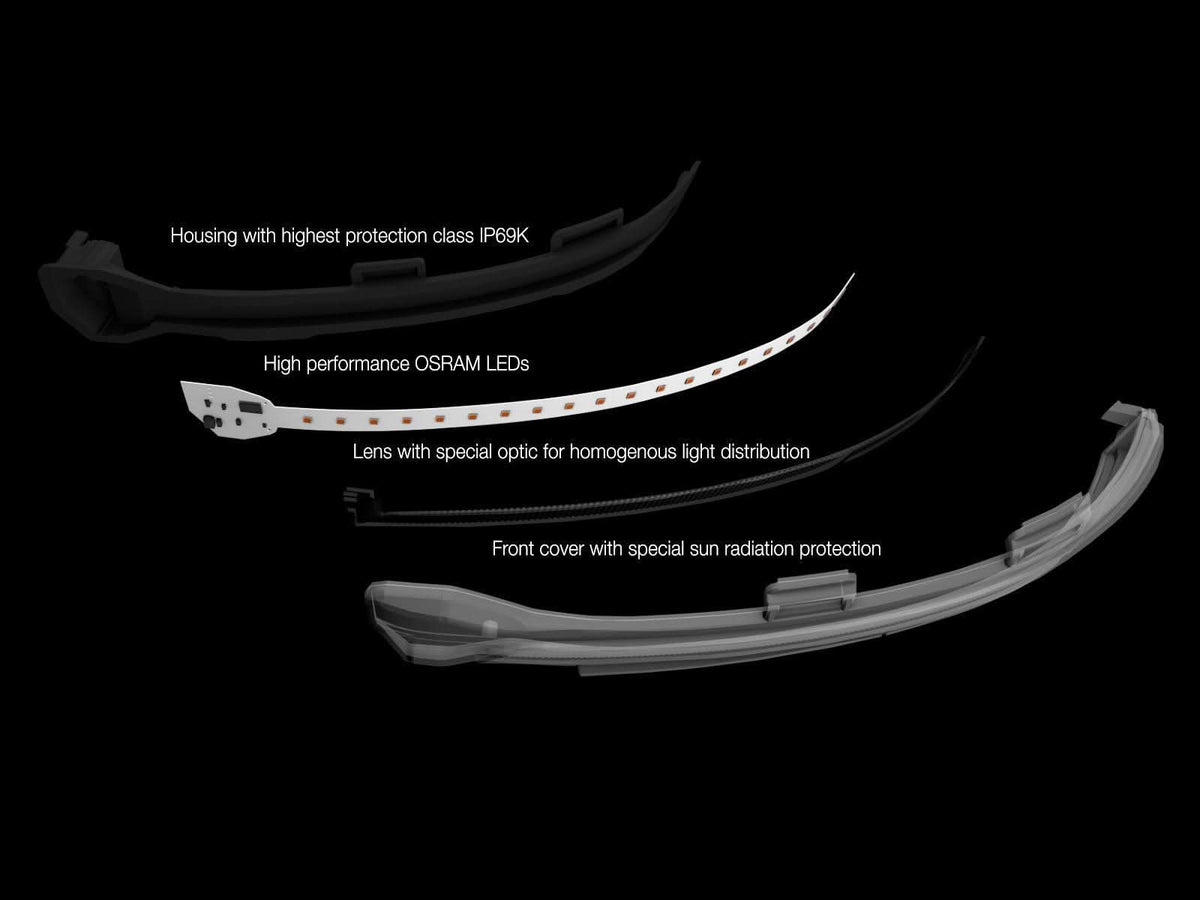 OSRAM LEDriving® dynamic LED mirror indicators VW Golf 7 Touran 2