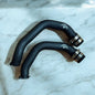 Aluminum Palenon Performance charge pipe upgrade for BMW F87 M2C, F80 M3, and F82 M4, showing sleek metal construction.