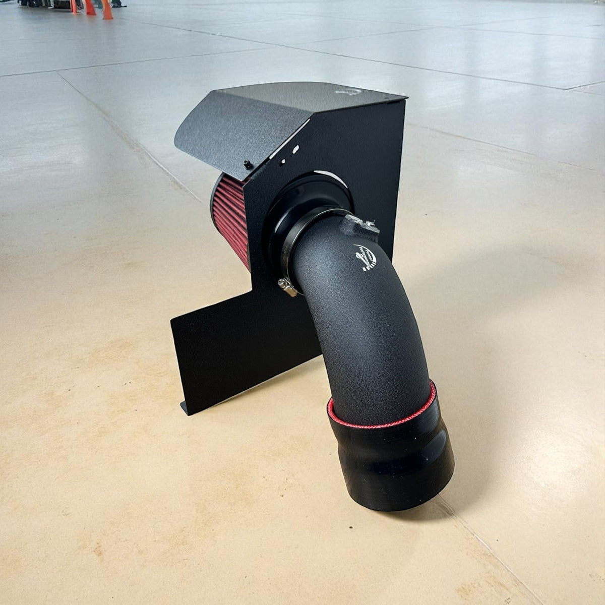 Palenon Performance B58 Cold Air Intake installed in BMW F chassis models, showcasing sleek black air intake system.