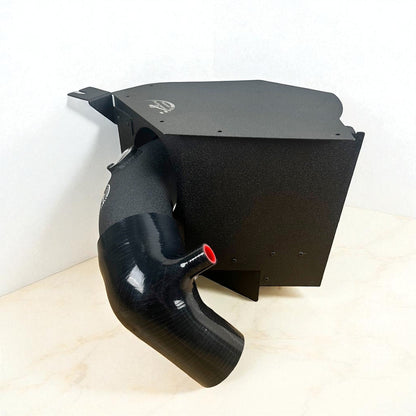 Palenon Performance B58 Cold Air Intake for BMW G20 M340i, G22 M440i, G42 M240i showing the sleek air intake system on engine bay