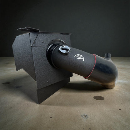 Palenon Performance B58 cold air intake installed in a BMW Z4 G29, showcasing the sleek automotive air intake system.