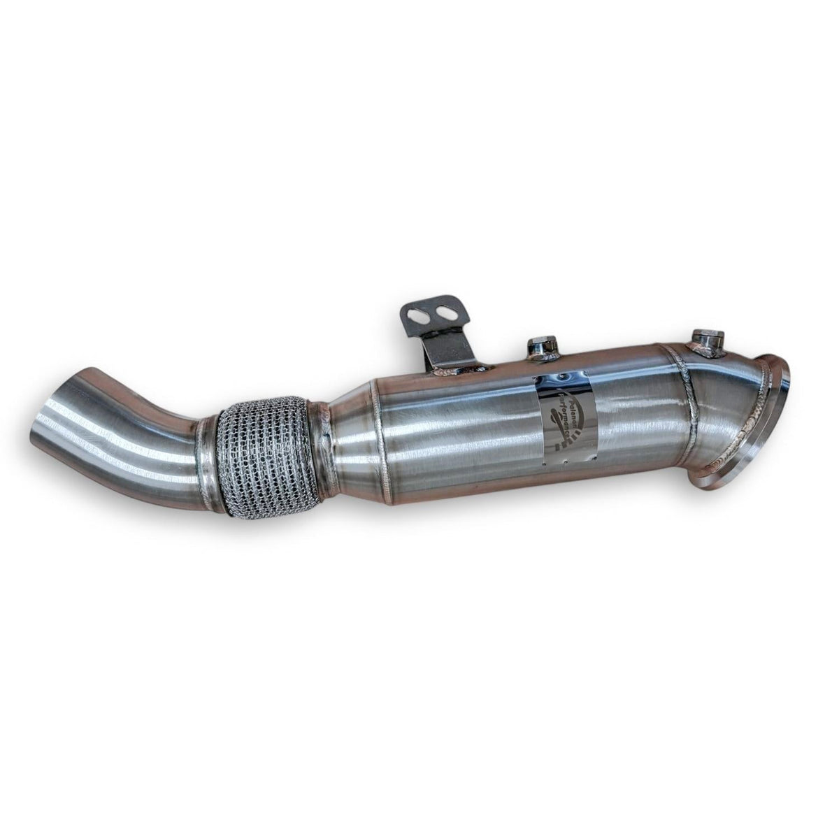 Palenon Performance B58 Racing Downpipe for BMW and Toyota Supra 3.0T, featuring high-performance exhaust pipe with metal construction.