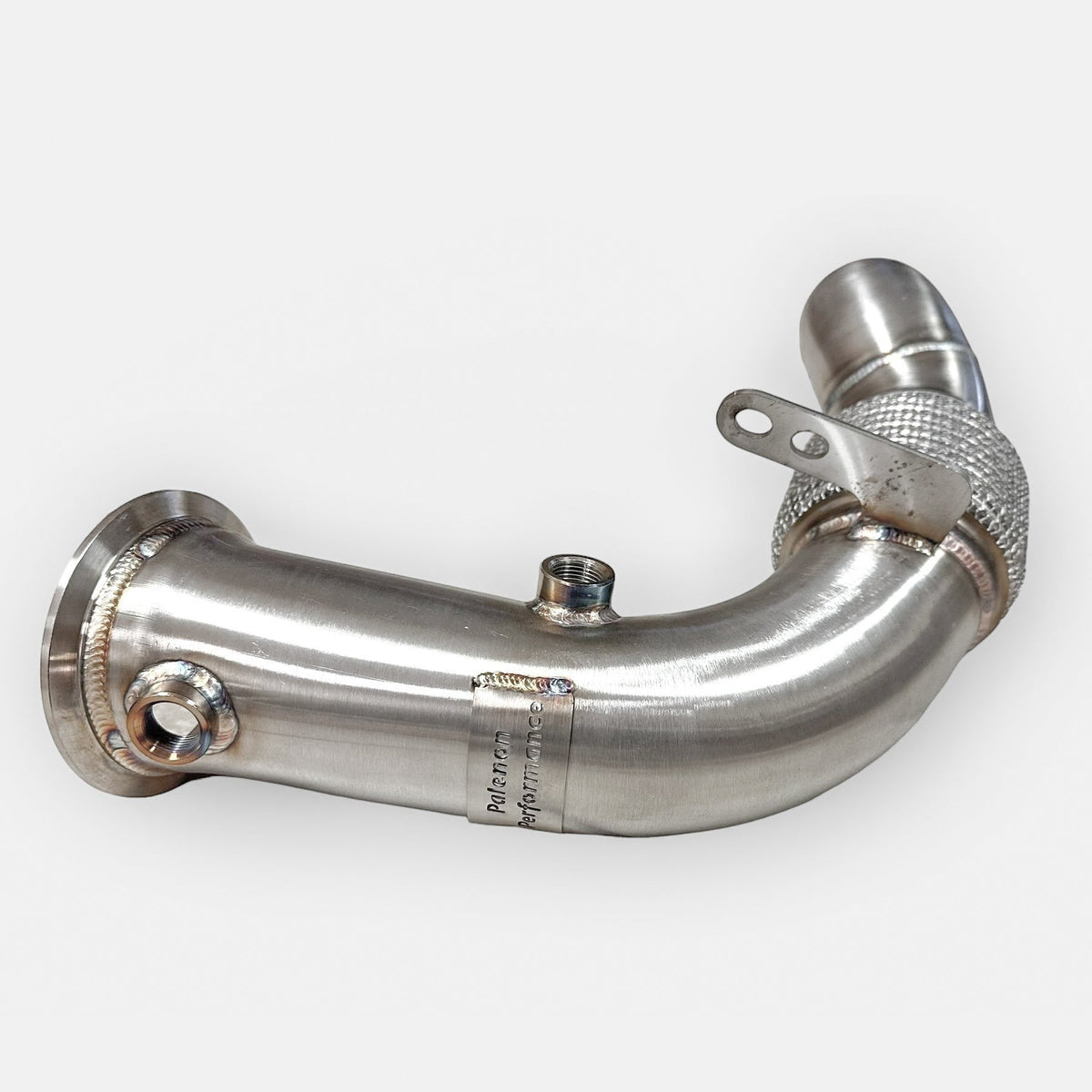 Palenon Performance S63 Race Downpipe for BMW F10 M5, F12 M6, F06, F13 M6 with Competition engine, high-performance exhaust upgrade.