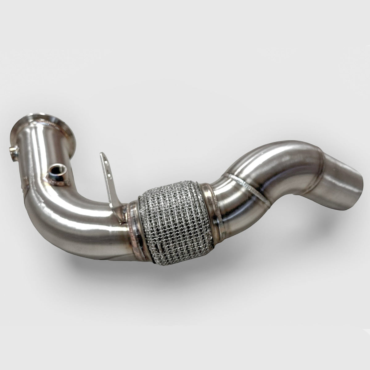 Stainless steel Race Downpipe for BMW F10 M5, F12 M6, F06, F13 M6 with S63 engine by Palenon Performance.