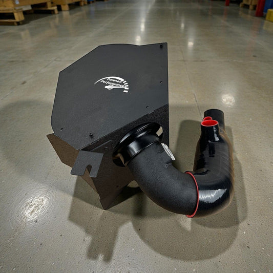 Palenon Performance high flow cold air intake for BMW Z4 G29 2.0T, showing the sleek black air intake system installed on the engine.