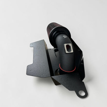 Palenon Performance N20 N26 cold air intake system installed in BMW F chassis models, showcasing the sleek air intake tubing and filter.