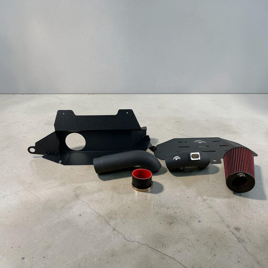 Palenon Performance N20 N26 cold air intake system installed in a BMW F chassis 220i, 228i, 320i, 328i, 420i, 428i.