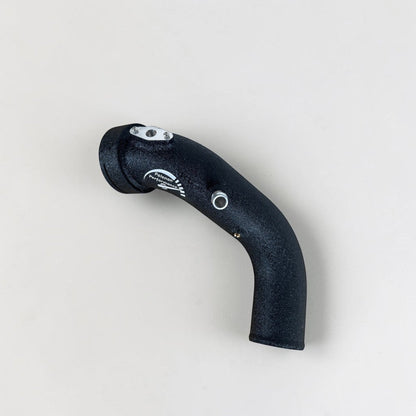 N55 aluminum charge pipes for BMW 335i, 435i, M2, M135i, M235i, X3, X4 by Palenon Performance, showcasing polished metal pipes.