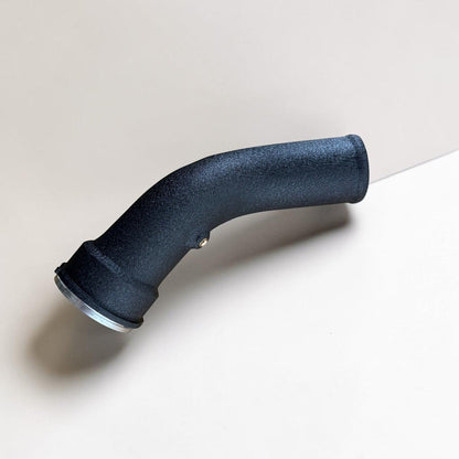 N55 aluminum charge pipes for BMW 335i, 435i, M2, M135i, M235i, X3, X4 by Palenon Performance showing polished metal finish.