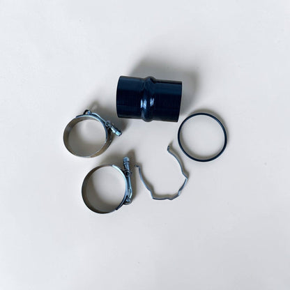 N55 aluminum charge pipes from Palenon Performance for BMW 335i, 435i, M2, M135i, M235i, X3, X4, with hardware.