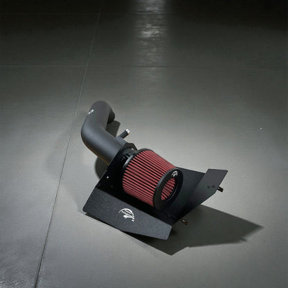 Palenon Performance N55 cold air intake system installed in a BMW F chassis, showcasing the high-performance air intake components.