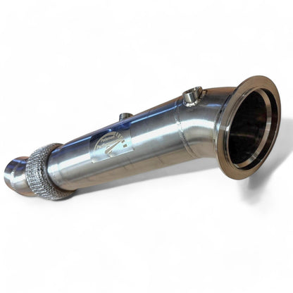Palenon Performance stainless steel N55 downpipe for BMW 535i, 640i, 740i, X5, X6 F chassis, EWG & PWG models.