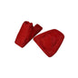 Torch Red suede BMW E91 E92 E93 shift and emergency brake boot cover by JTS Custom Upholstery, close-up of handbrake and gear shift area.
