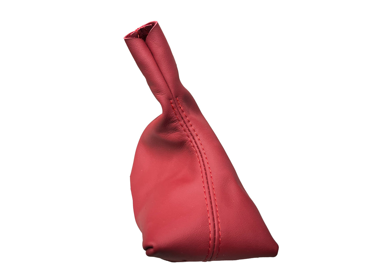 For 1997-2004 Porsche Boxster Red Genuine Leather MANUAL Shift Boot Cover