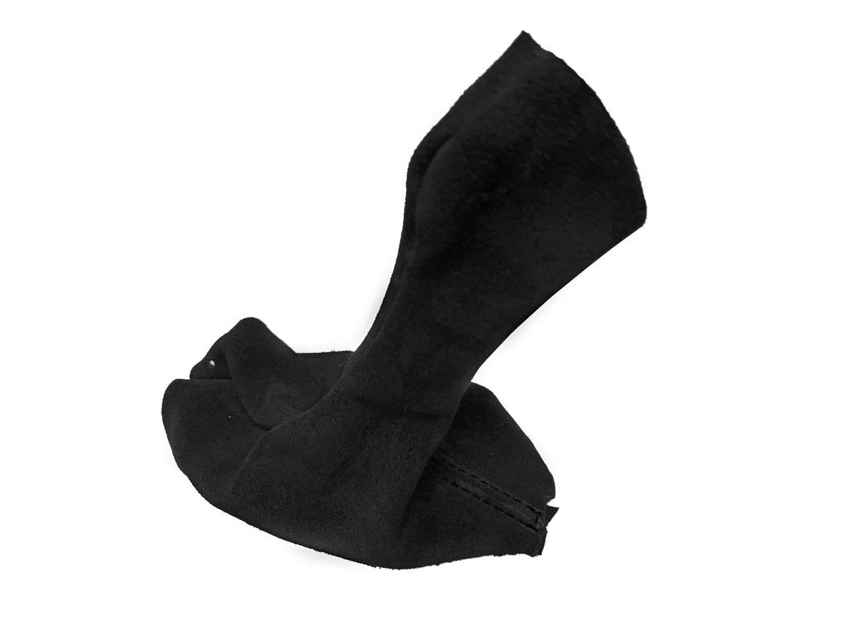 Black Genuine Suede Shift Boot Cover For Porsche Boxster 911 986 996 1997-2004