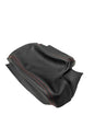 Red BMW E36 E46 center console armrest cover with genuine suede and leather, designed for 1991-1999 models.
