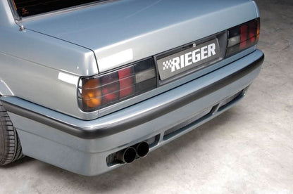 K2 Industries vented rear skirt extension for BMW E30 pre-facelift, side skirt upgrade with vented design.