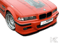 K2 Industries BMW E36 front splitter for Rieger front bumper, aerodynamic front lip for improved styling and performance.