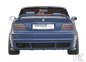 K2 Industries BMW E36 side skirts with vented rear skirt design resembling E46 look, for sporty aesthetic and enhanced aerodynamics.