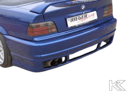K2 Industries BMW E36 side skirt with vented rear design resembling E46 style, for sporty exterior enhancement.