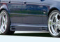 K2 Industries BMW E39 Vented Side Skirts V1, sporty side skirts with vented design for BMW E39 model, in black.