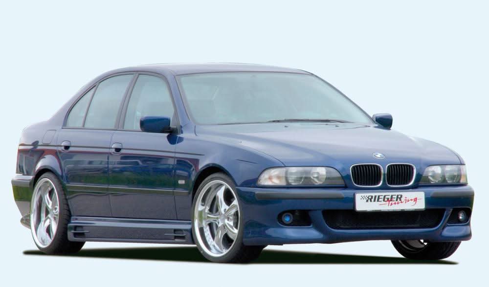 K2 Industries vented side skirts for BMW E39, designed to enhance aerodynamics and sporty appearance.