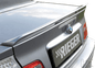 K2 Industries rear flap spoiler for BMW E46 Convertible, enhancing aerodynamics and sporty look with a sleek profile.