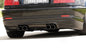K2 Industries BMW E46 Coupe/Convertible M Look rear side skirt, black plastic, sporty design, fits E46 coupe and convertible models