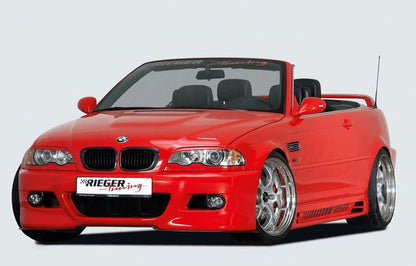 K2 Industries BMW E46 pre-facelift sedan and wagon front bumper with sleek design and aerodynamic styling.
