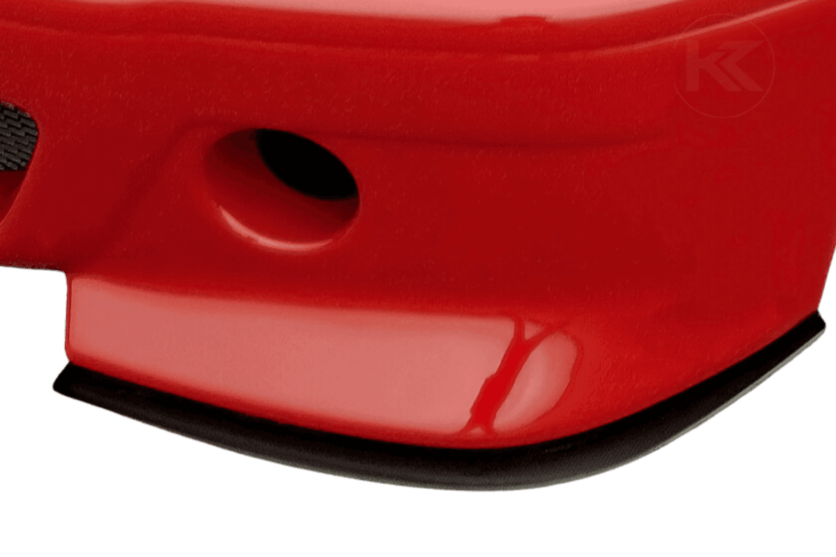 K2 Industries BMW E46 front lip splitter for CS-look front bumper, enhancing sporty appearance and aerodynamic performance.